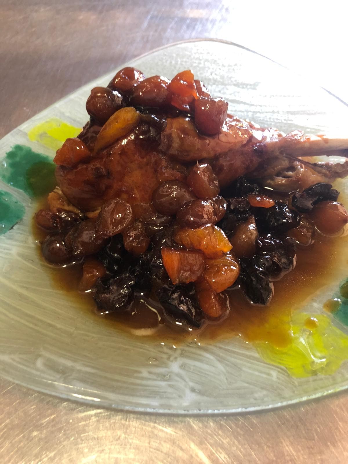 confit d'ànec amb fruita seca