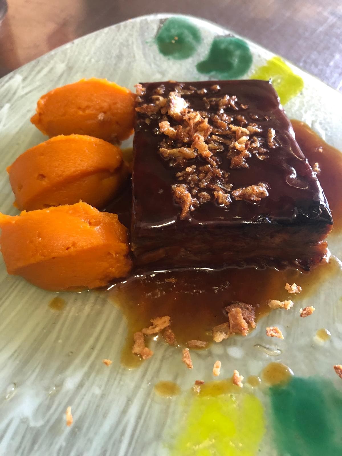 melós de vedella amb moniato